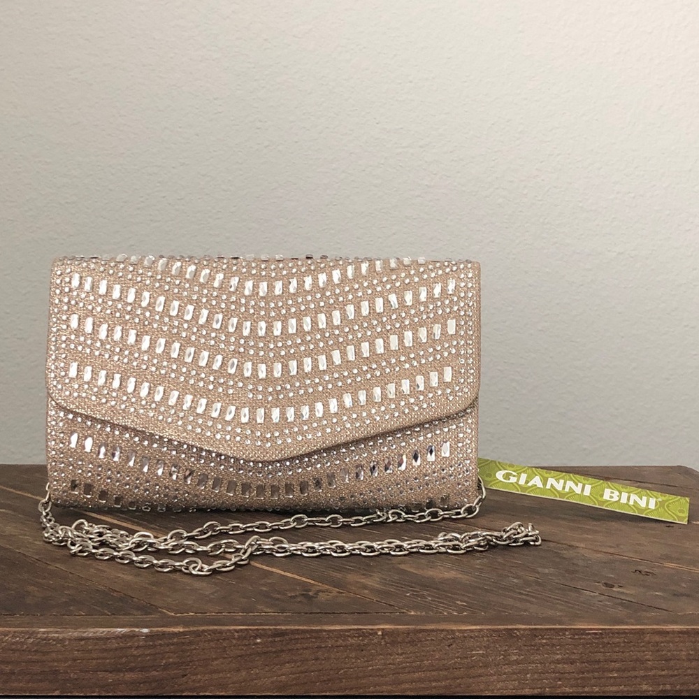 Gianni Bini Metallic Gold Wristlet